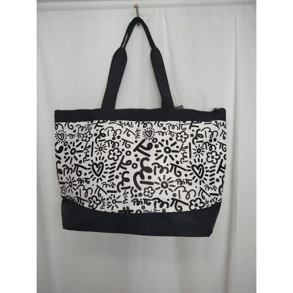 New With Tag Large Graffiti Black Britto Tote And Teddy Bear Coloring Book